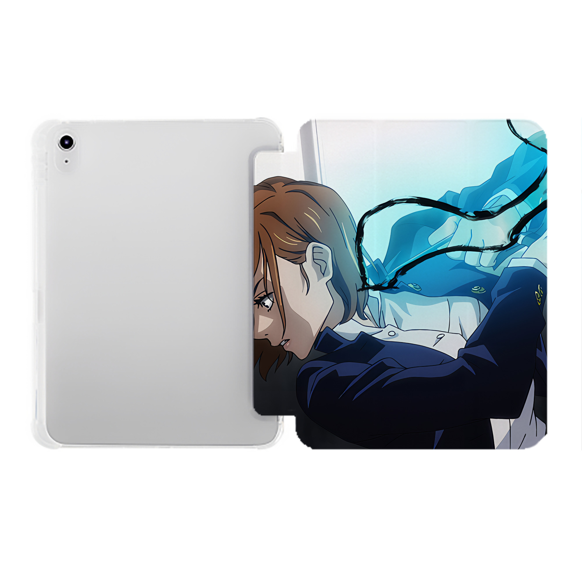 （画像用） SPY×FAMILY间谍家家酒 IPad ケース ペン収納付き 三つ折りスタンド PUレザー×シリコン 対応機種9.5/10.5/10.9インチ
